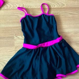 This is a pink and black jazz costume from revolution